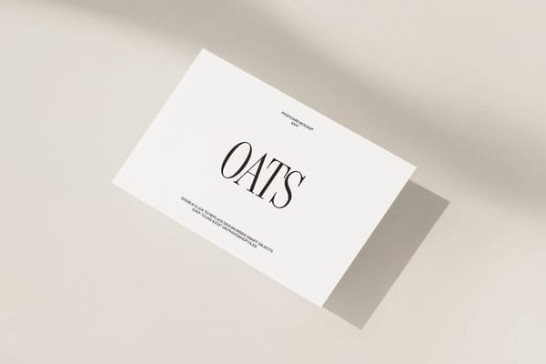 Minimal Postcard Mockup