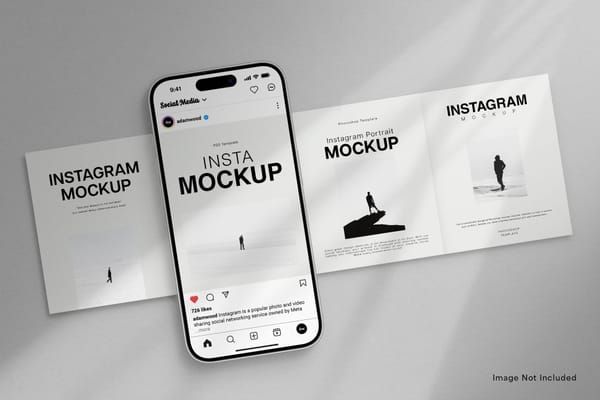 Minimalist Presentation Instagram Mockup