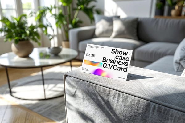 Modern Touch Business Card Mockup