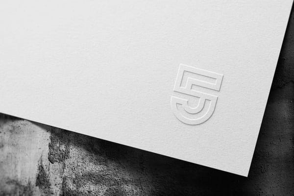 Paper Logo Mockup On Wall Background