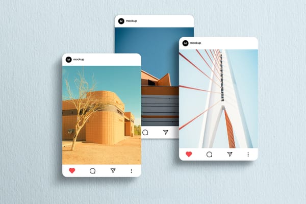 Social Media Portrait & Phone Mockup