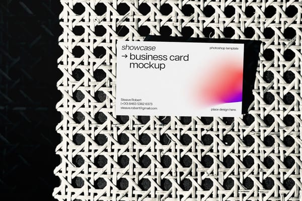 Soft Light Business Card Mockup