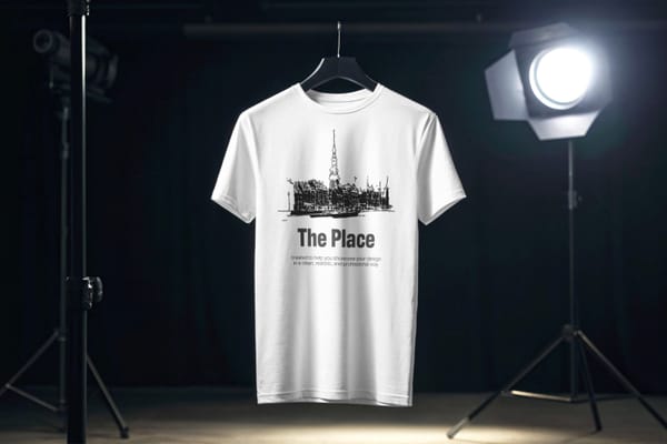 T-shirt Mockup on Studio Room